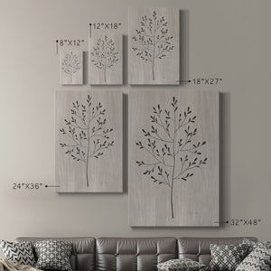 Leaves and Wood II Premium Gallery Wrapped Canvas - Ready to Hang