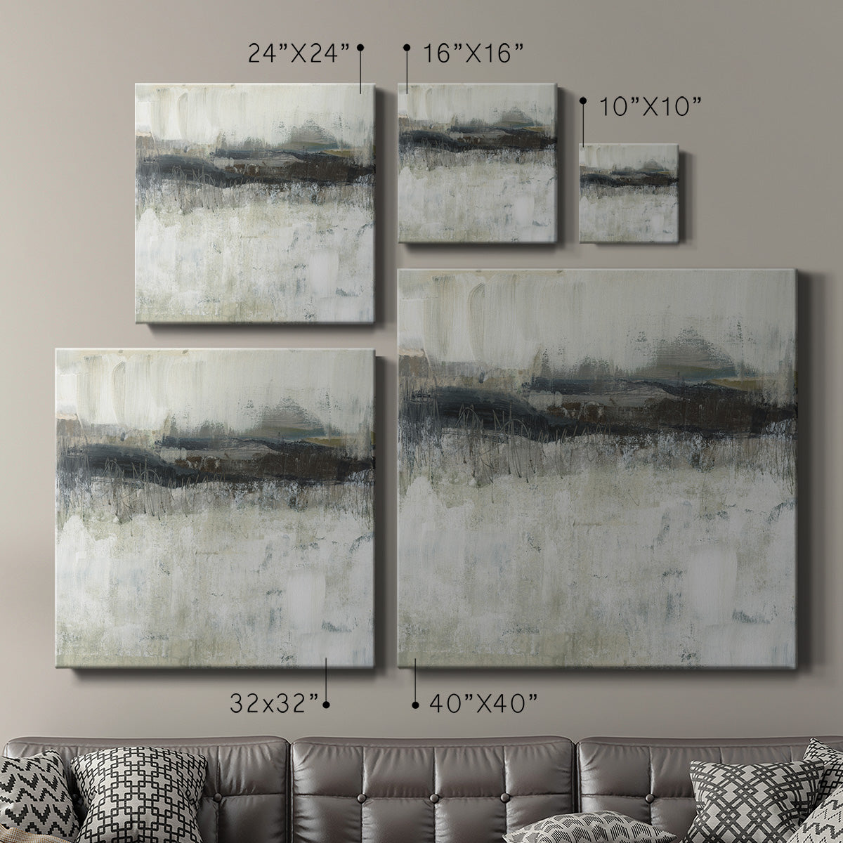 Neutral Horizon Line II-Premium Gallery Wrapped Canvas - Ready to Hang