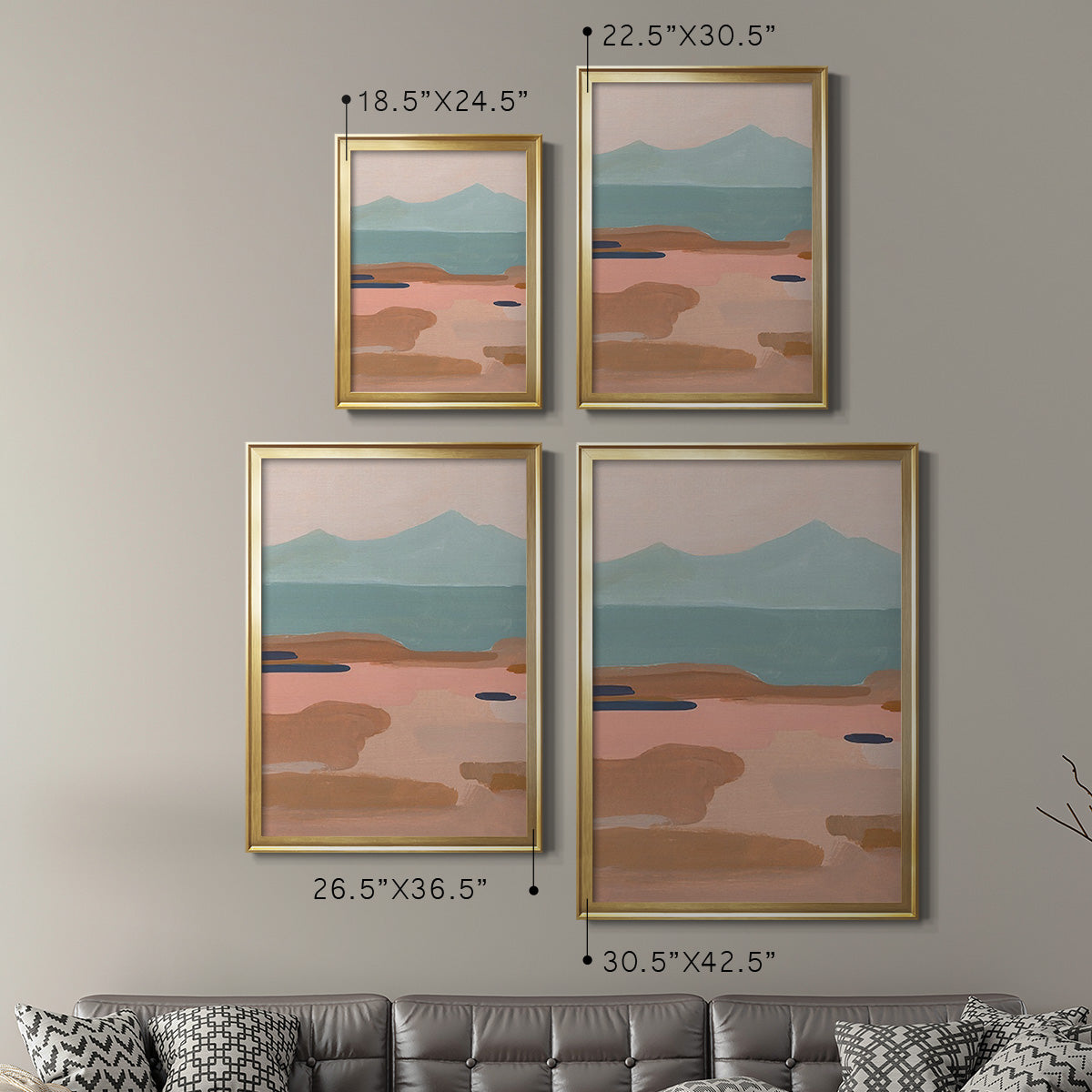 Desert Sunrise II Premium Framed Print - Ready to Hang