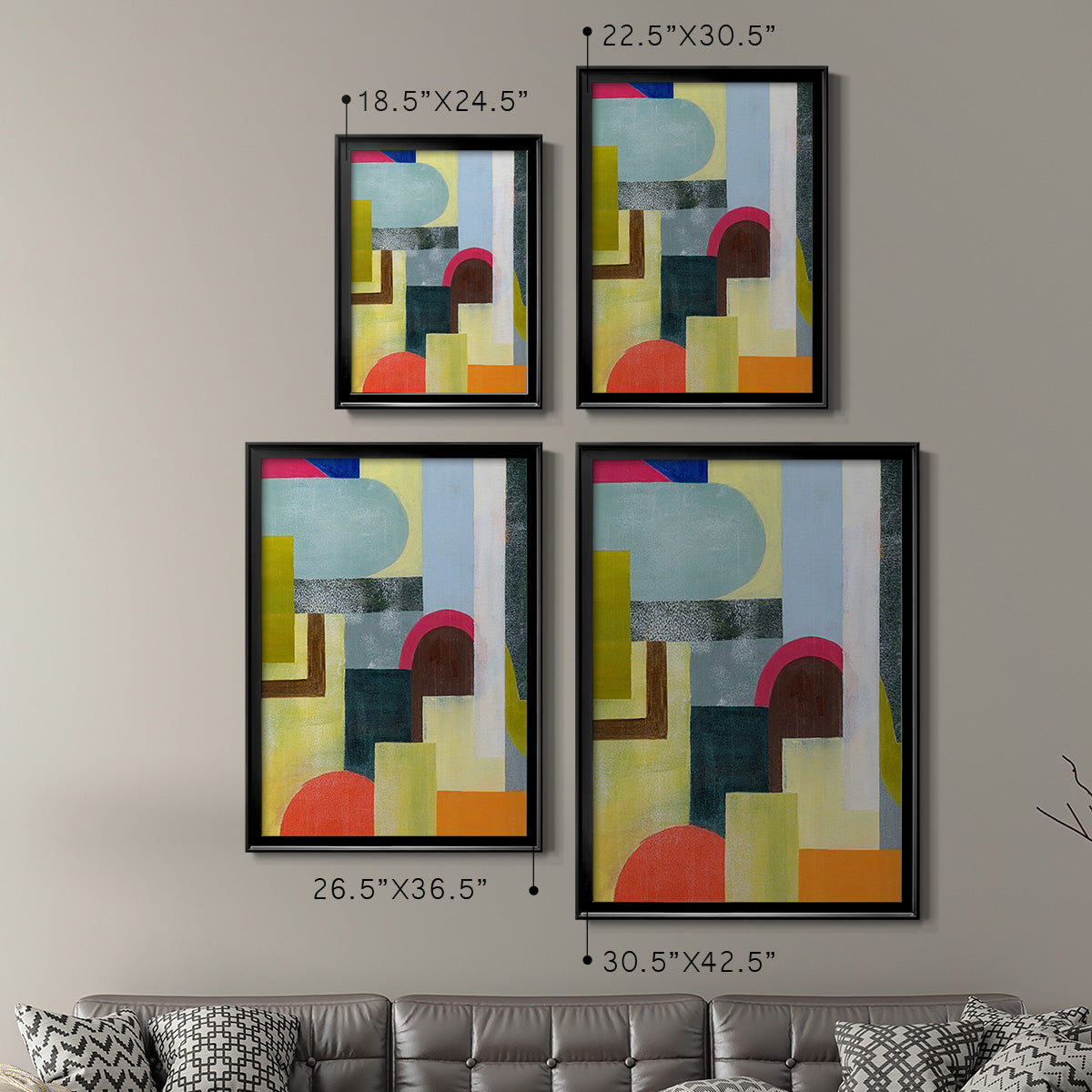 City of Rainbows I Premium Framed Print - Ready to Hang