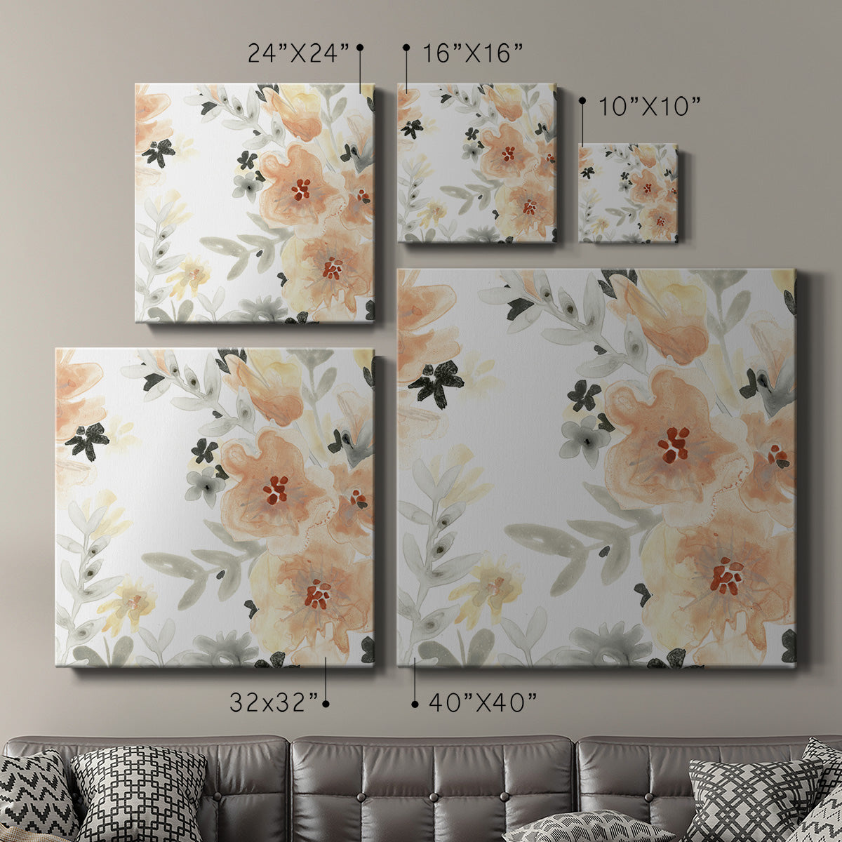 Blush Garden II-Premium Gallery Wrapped Canvas - Ready to Hang
