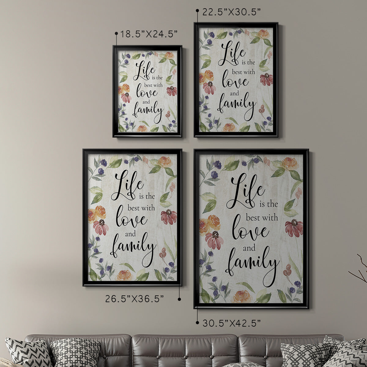 Life is the Best Premium Framed Print - Ready to Hang