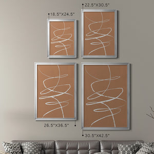 Terracotta Drift II Premium Framed Print - Ready to Hang