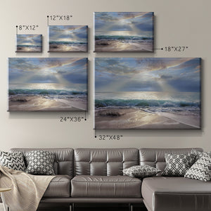 Aqua Blue Morning Premium Gallery Wrapped Canvas - Ready to Hang