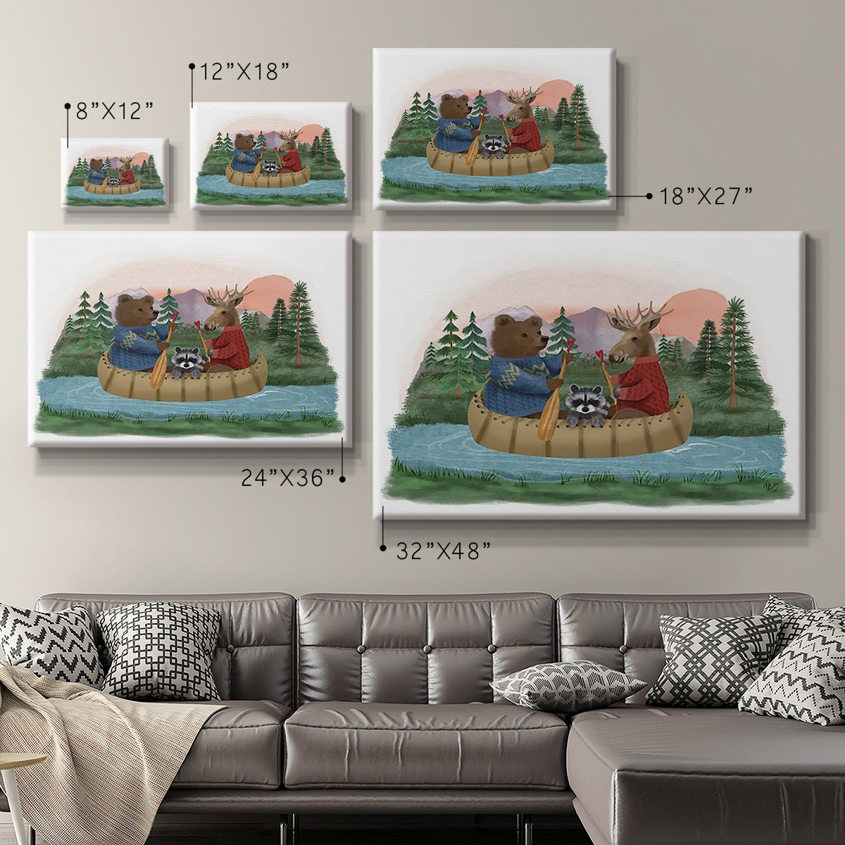 River Trip Premium Gallery Wrapped Canvas - Ready to Hang