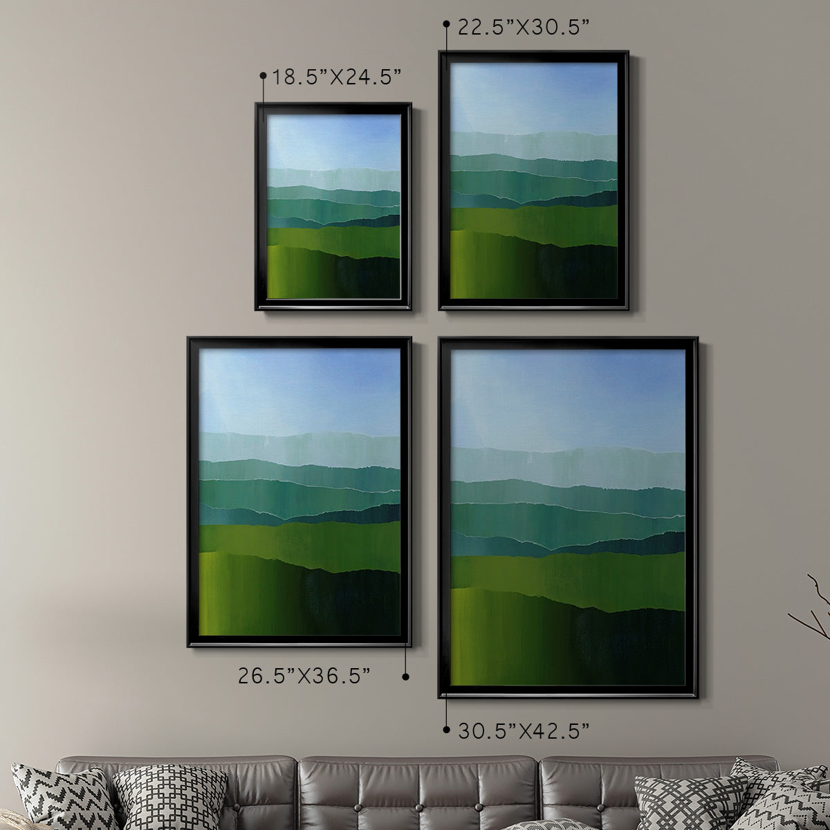 Blue Ridge Fade II Premium Framed Print - Ready to Hang