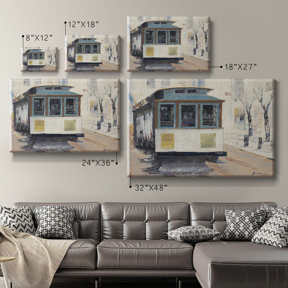 Cable Town Premium Gallery Wrapped Canvas - Ready to Hang