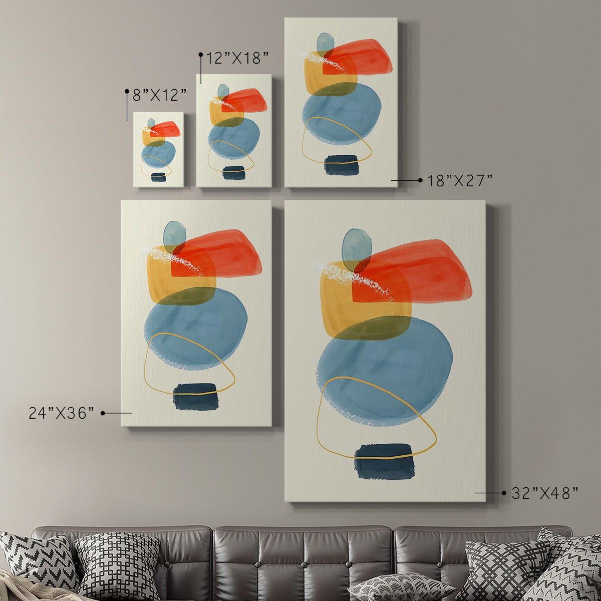 Bright Color Bundle I Premium Gallery Wrapped Canvas - Ready to Hang