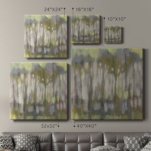 Stained Glass Trees I-Premium Gallery Wrapped Canvas - Ready to Hang