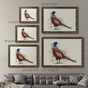 Pheasant Splash 5-Premium Framed Canvas - Ready to Hang