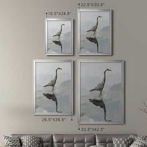 Heron Premium Framed Print - Ready to Hang