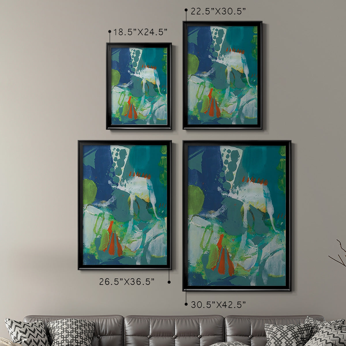 Tropical Graphics IV Premium Framed Print - Ready to Hang