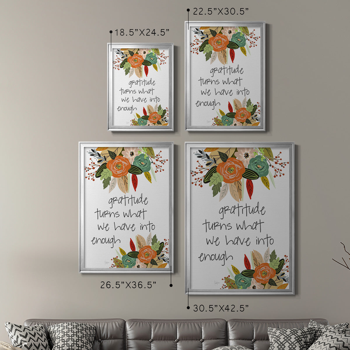 Illustrated Impressions II Premium Framed Print - Ready to Hang