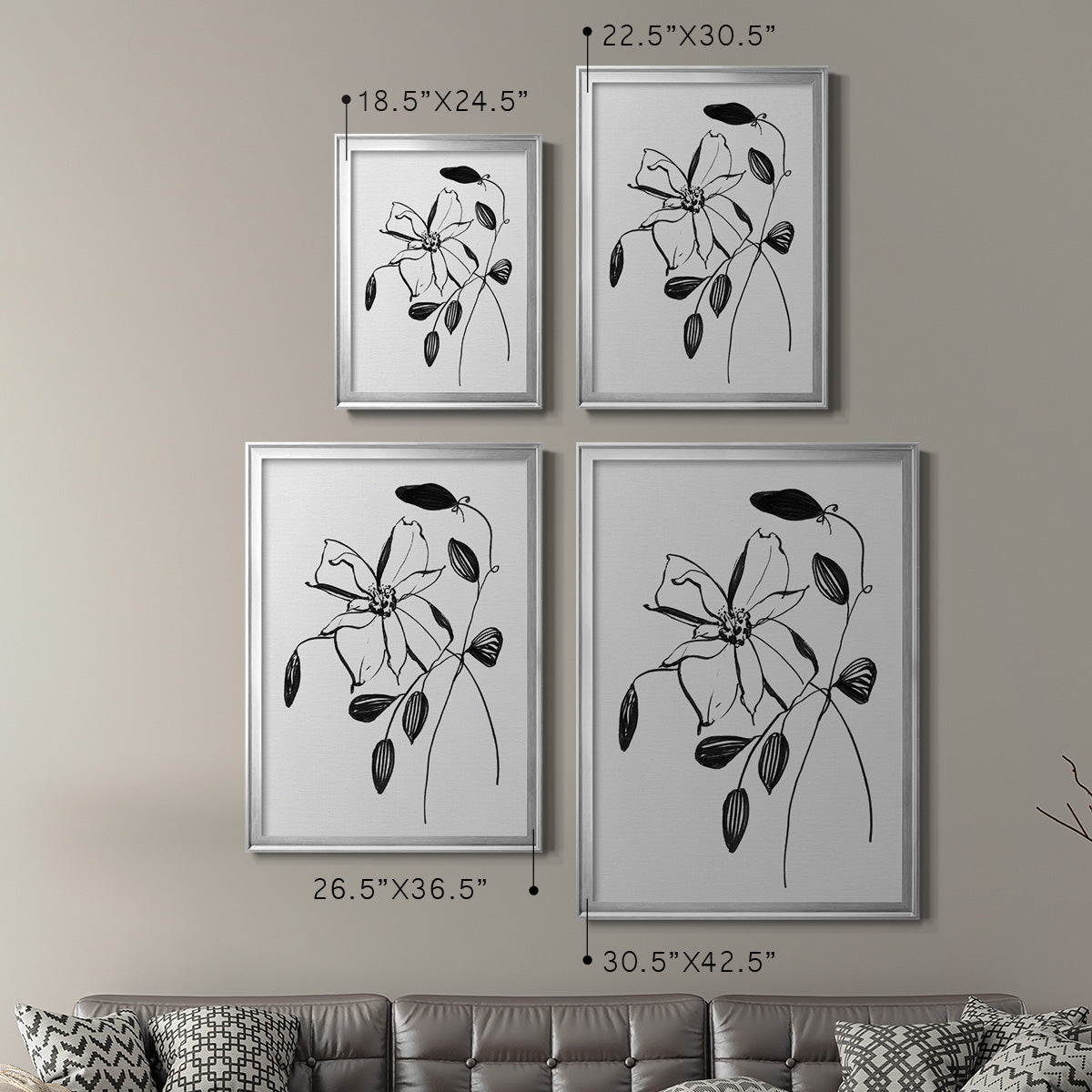 Wild Clematis II Premium Framed Print - Ready to Hang