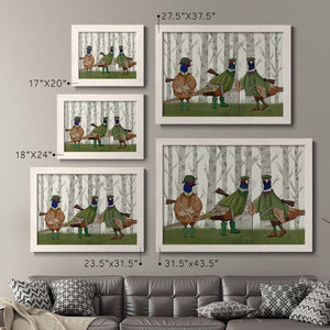 Pheasant Shooting Party Group 2-Premium Framed Canvas - Ready to Hang