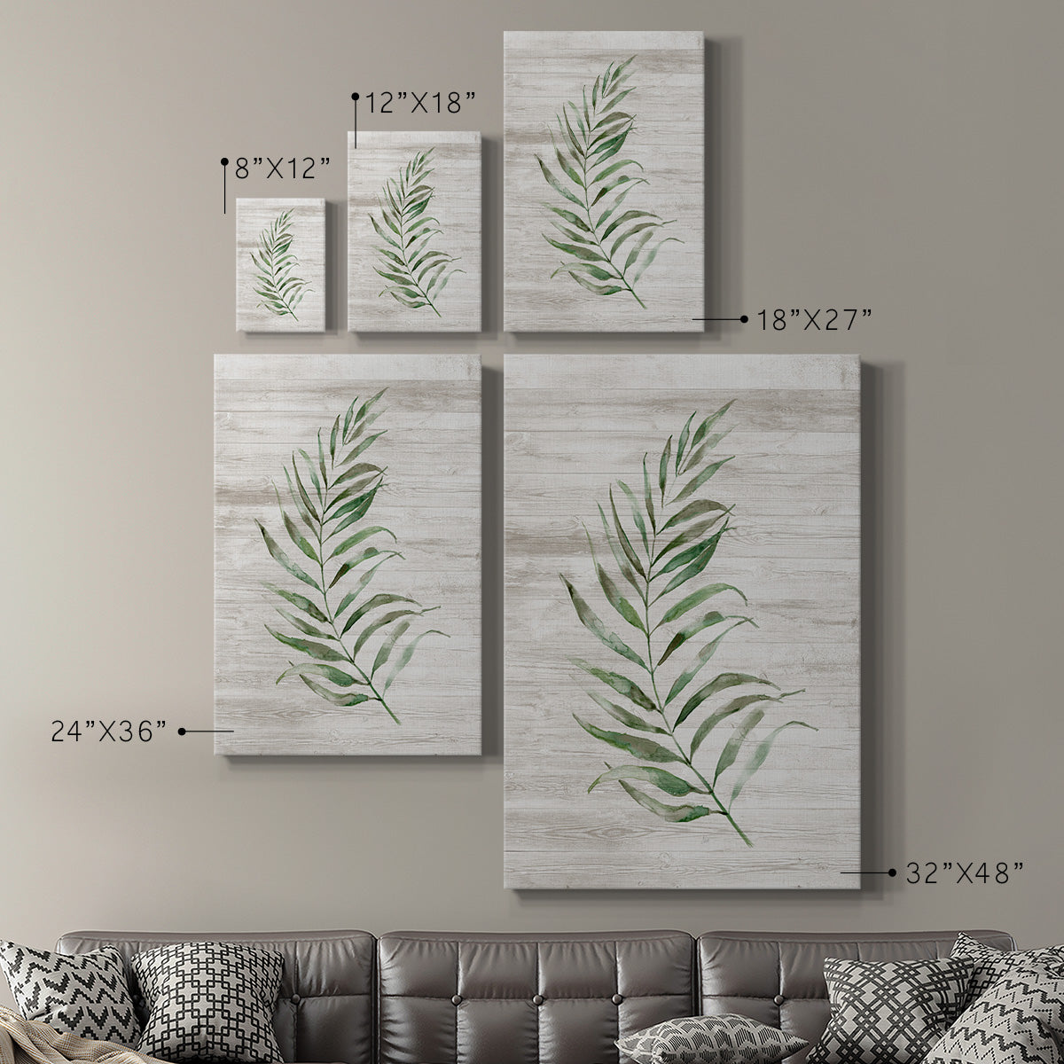 Tropic Frond I Premium Gallery Wrapped Canvas - Ready to Hang