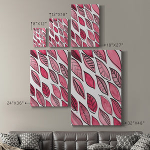 Patterned Leaf Shapes III Premium Gallery Wrapped Canvas - Ready to Hang