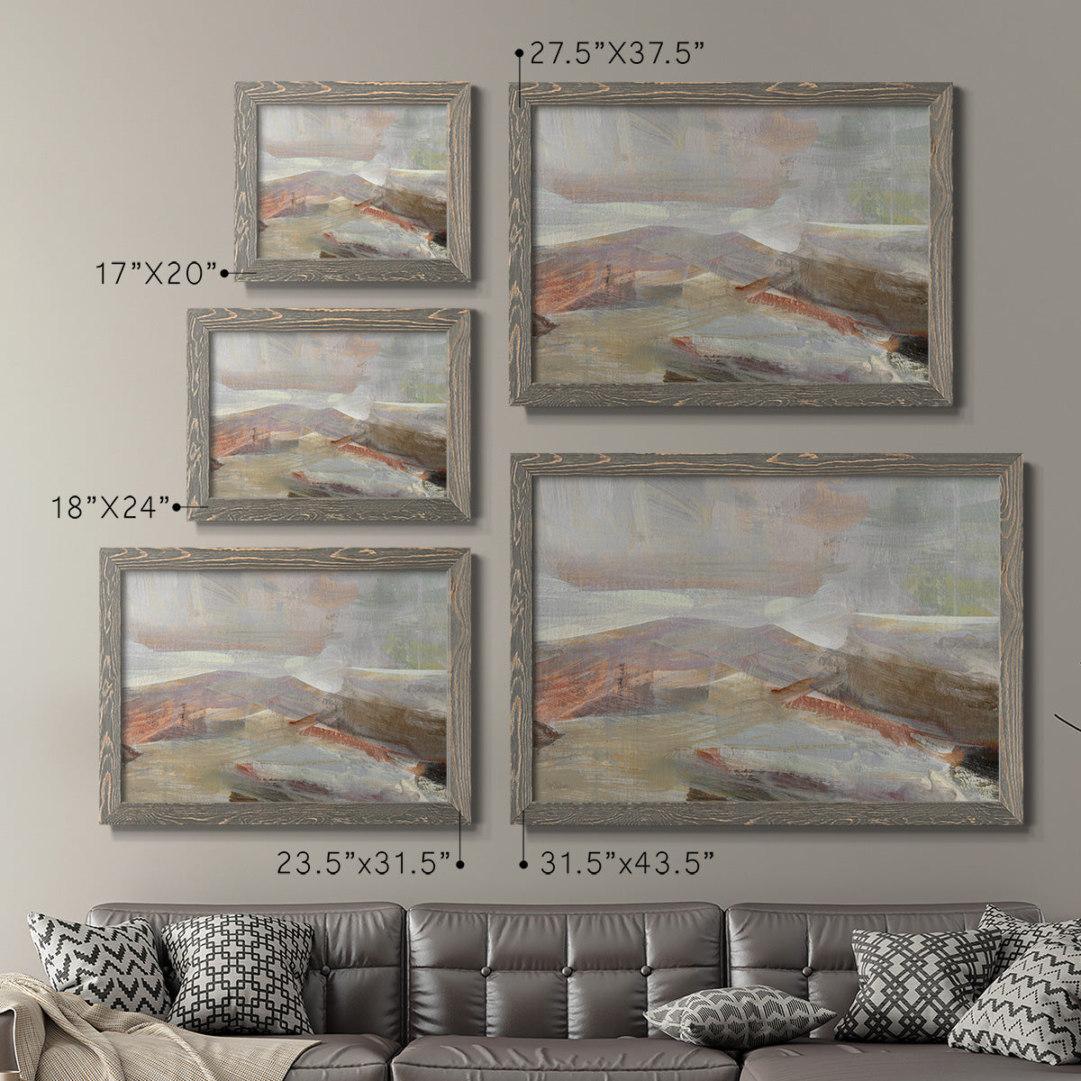 Distant Canyon-Premium Framed Canvas - Ready to Hang