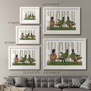 Pheasant Shooting Party Group 2-Premium Framed Print - Ready to Hang