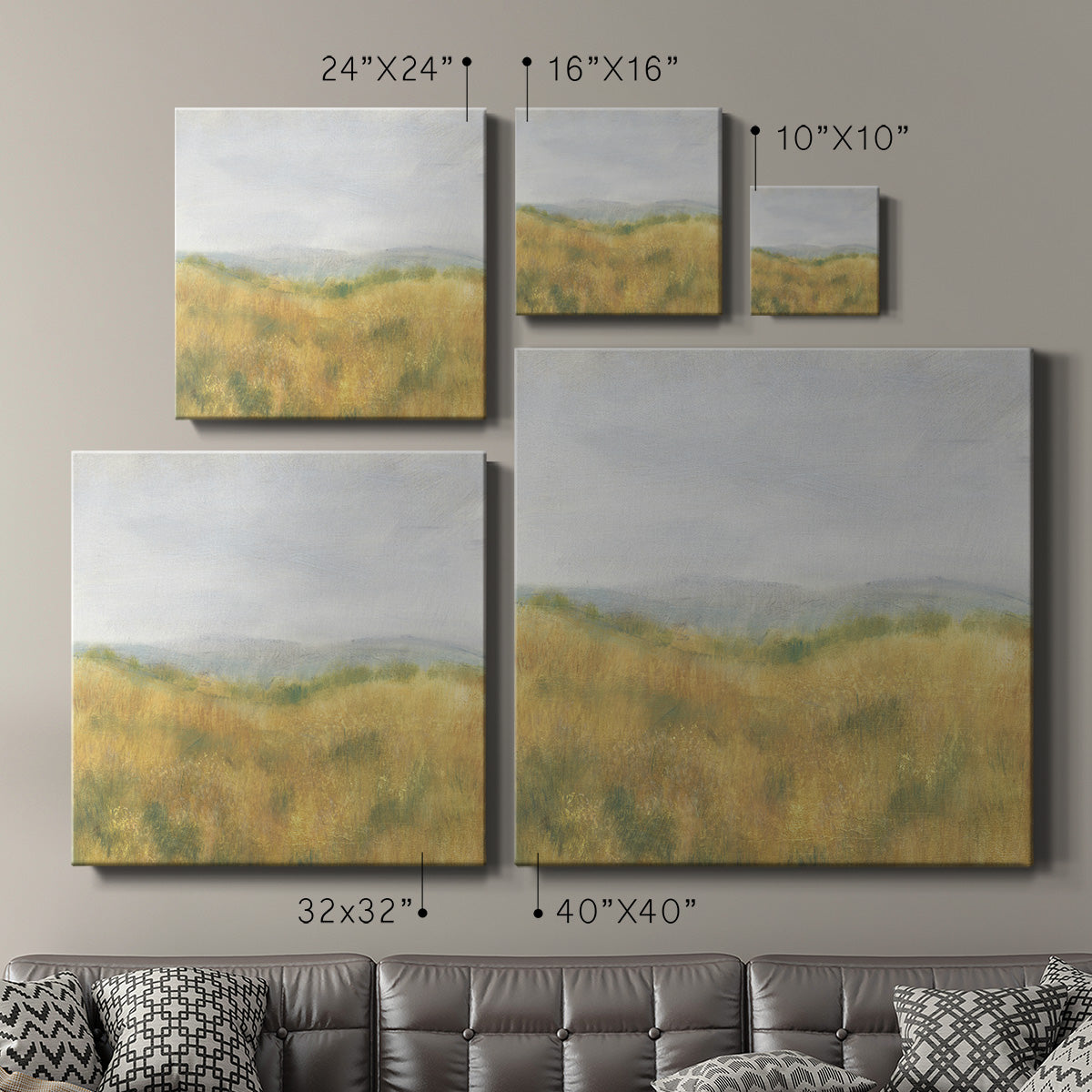 Wheat Fields I-Premium Gallery Wrapped Canvas - Ready to Hang