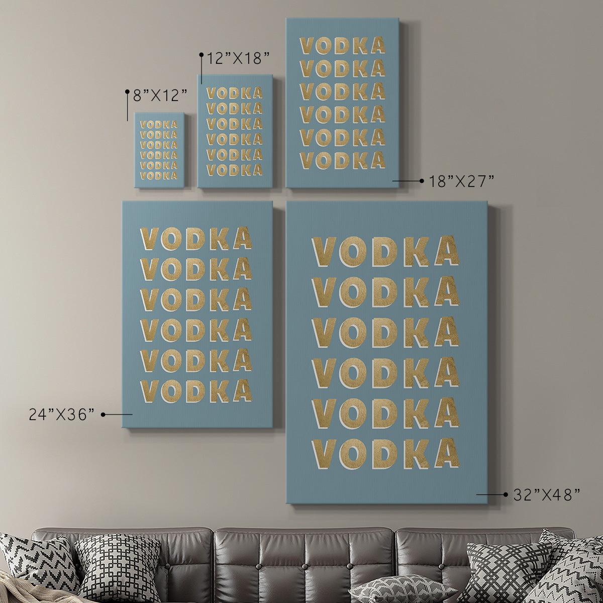 Vodka Premium Gallery Wrapped Canvas - Ready to Hang