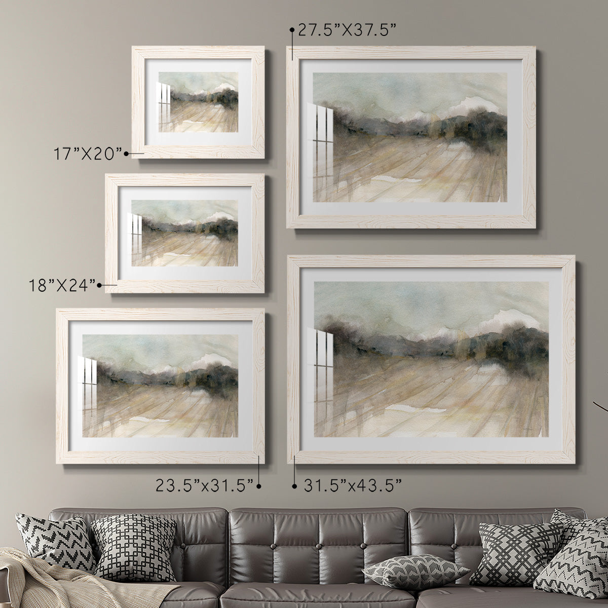 Abstract Field-Premium Framed Print - Ready to Hang