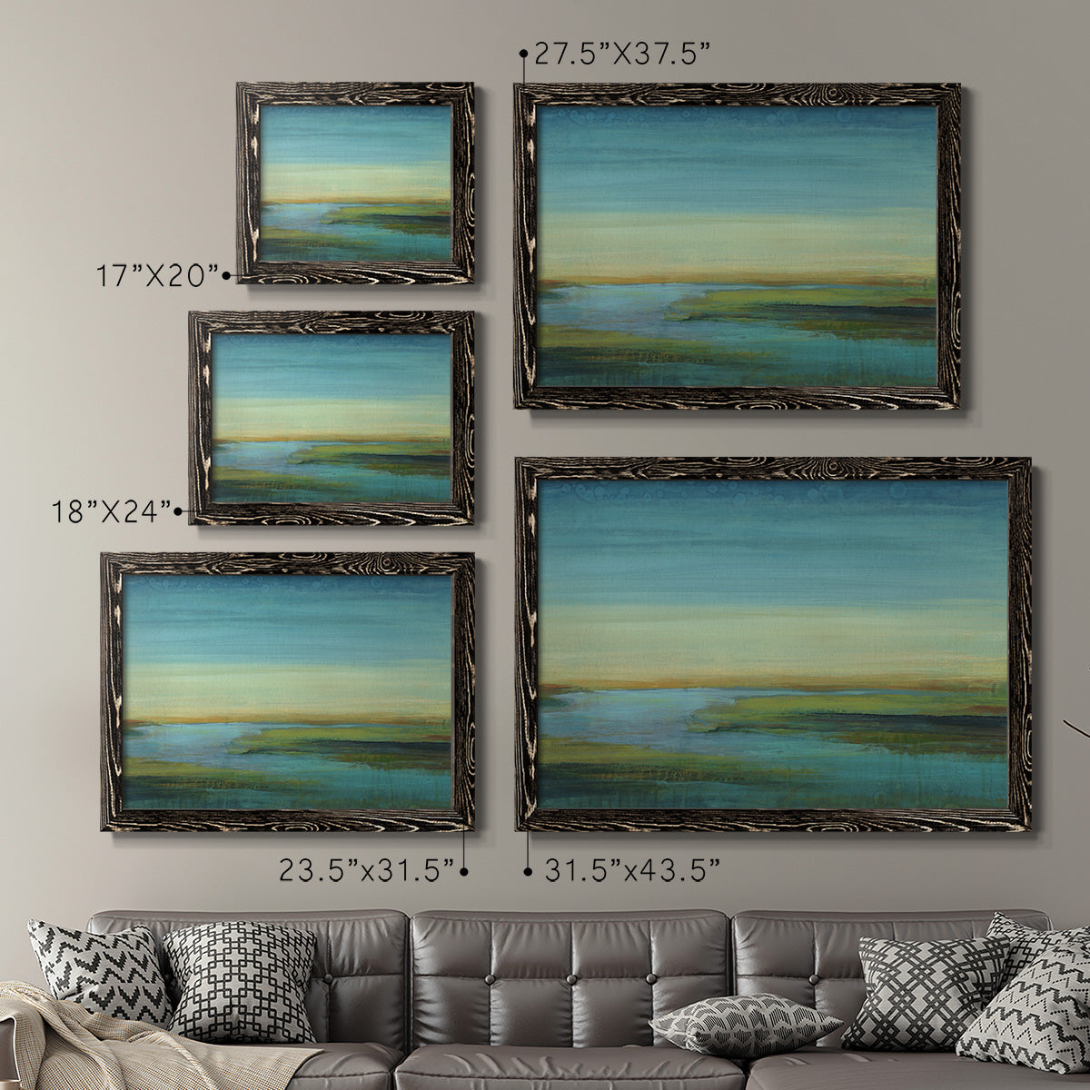 The Flow-Premium Framed Canvas - Ready to Hang