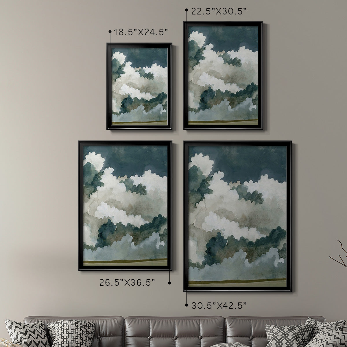 Vast Neutral Sky II Premium Framed Print - Ready to Hang