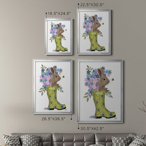 Welly Bunny And Bee Premium Framed Print - Ready to Hang