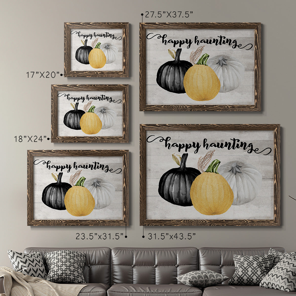 Happy Haunting-Premium Framed Canvas - Ready to Hang