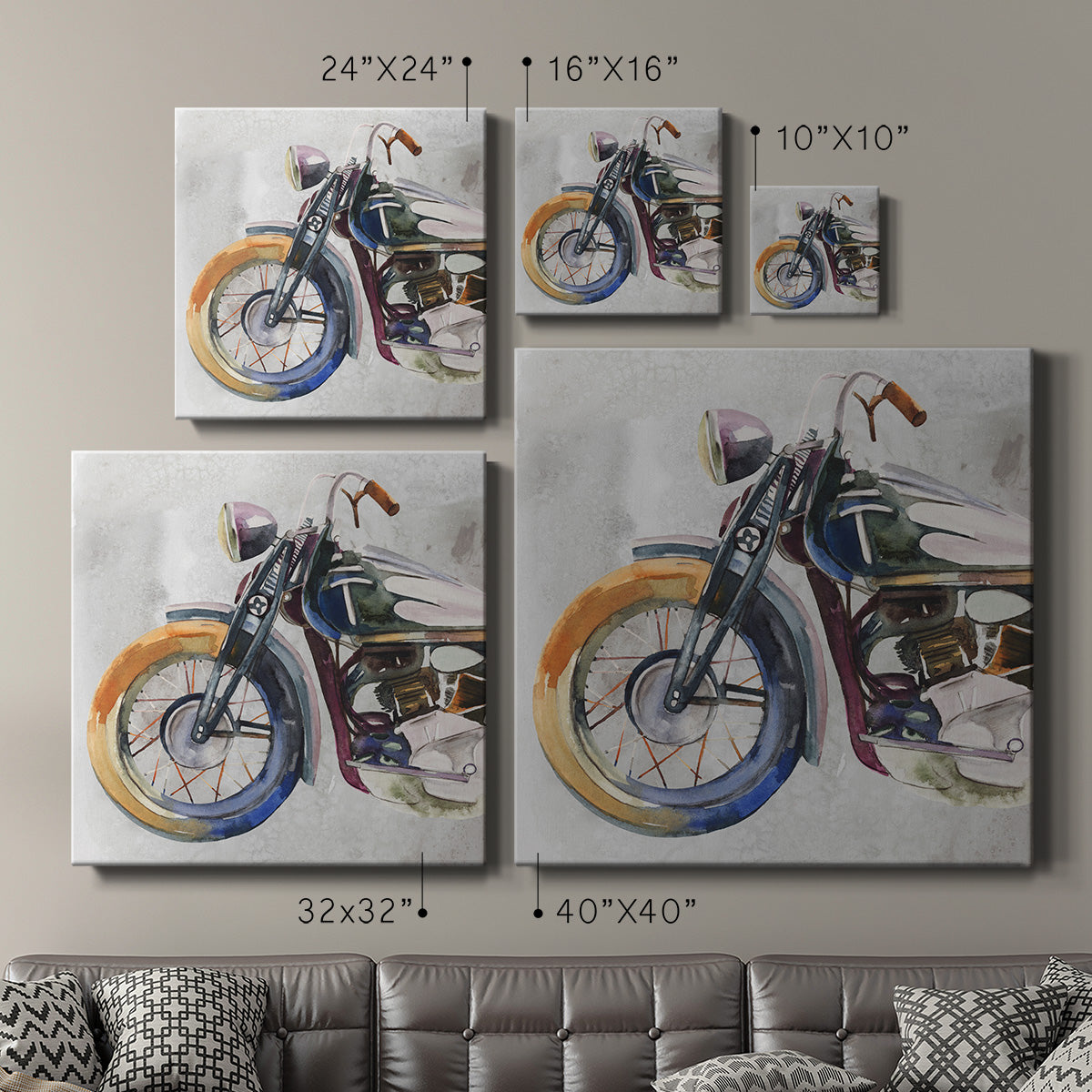 Moto Metal I-Premium Gallery Wrapped Canvas - Ready to Hang