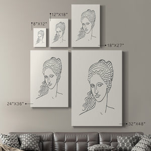 Greek Busts II Premium Gallery Wrapped Canvas - Ready to Hang