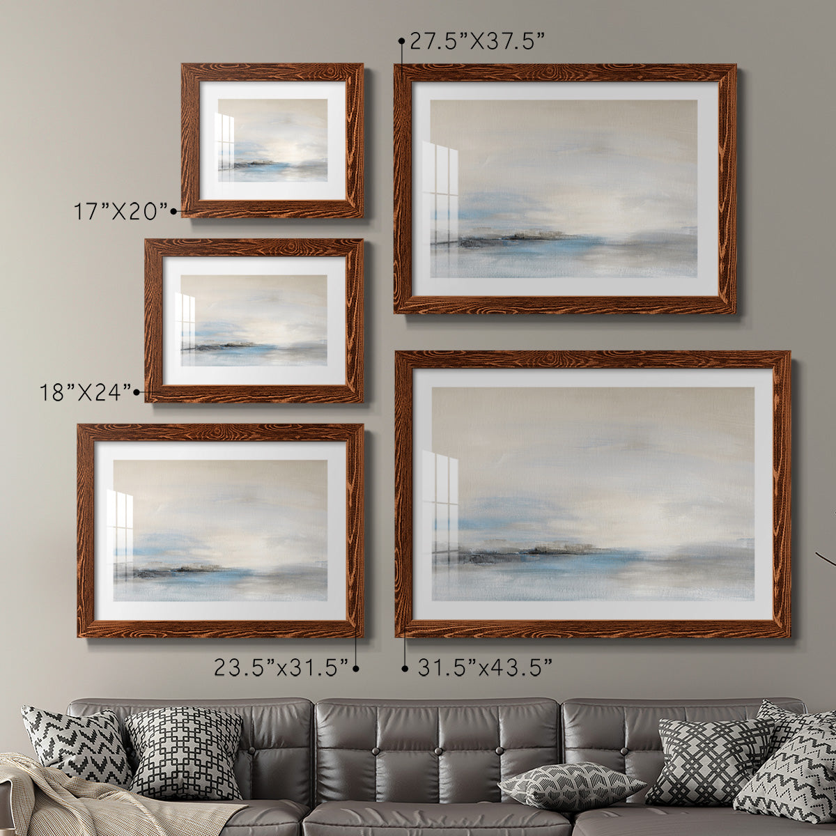 Soft Distance-Premium Framed Print - Ready to Hang