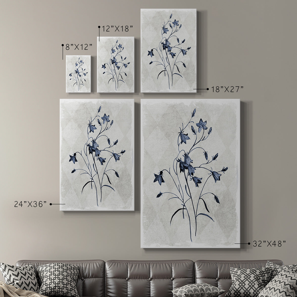 Harlequin Botanical II Premium Gallery Wrapped Canvas - Ready to Hang