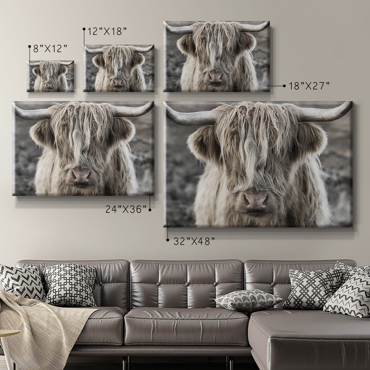 Highland Skye Premium Gallery Wrapped Canvas - Ready to Hang