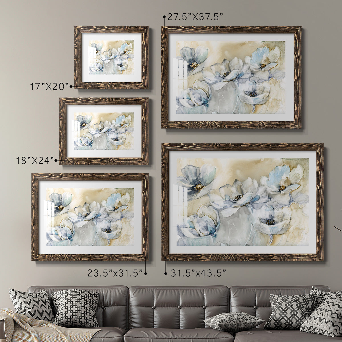 Soft Blooms-Premium Framed Print - Ready to Hang
