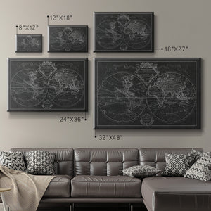 MONDE MAP - Canvas Art Print