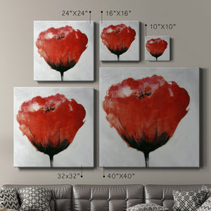 Red Drops IX-Premium Gallery Wrapped Canvas - Ready to Hang