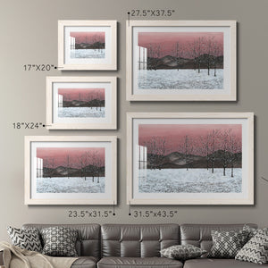 Sunset Snowfall II-Premium Framed Print - Ready to Hang