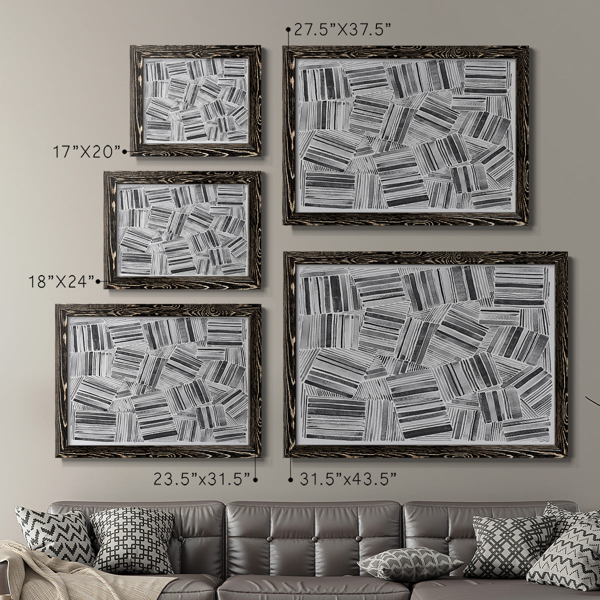 Quilted Pattern III-Premium Framed Canvas - Ready to Hang