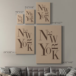 Neutral City Center Type I Premium Gallery Wrapped Canvas - Ready to Hang