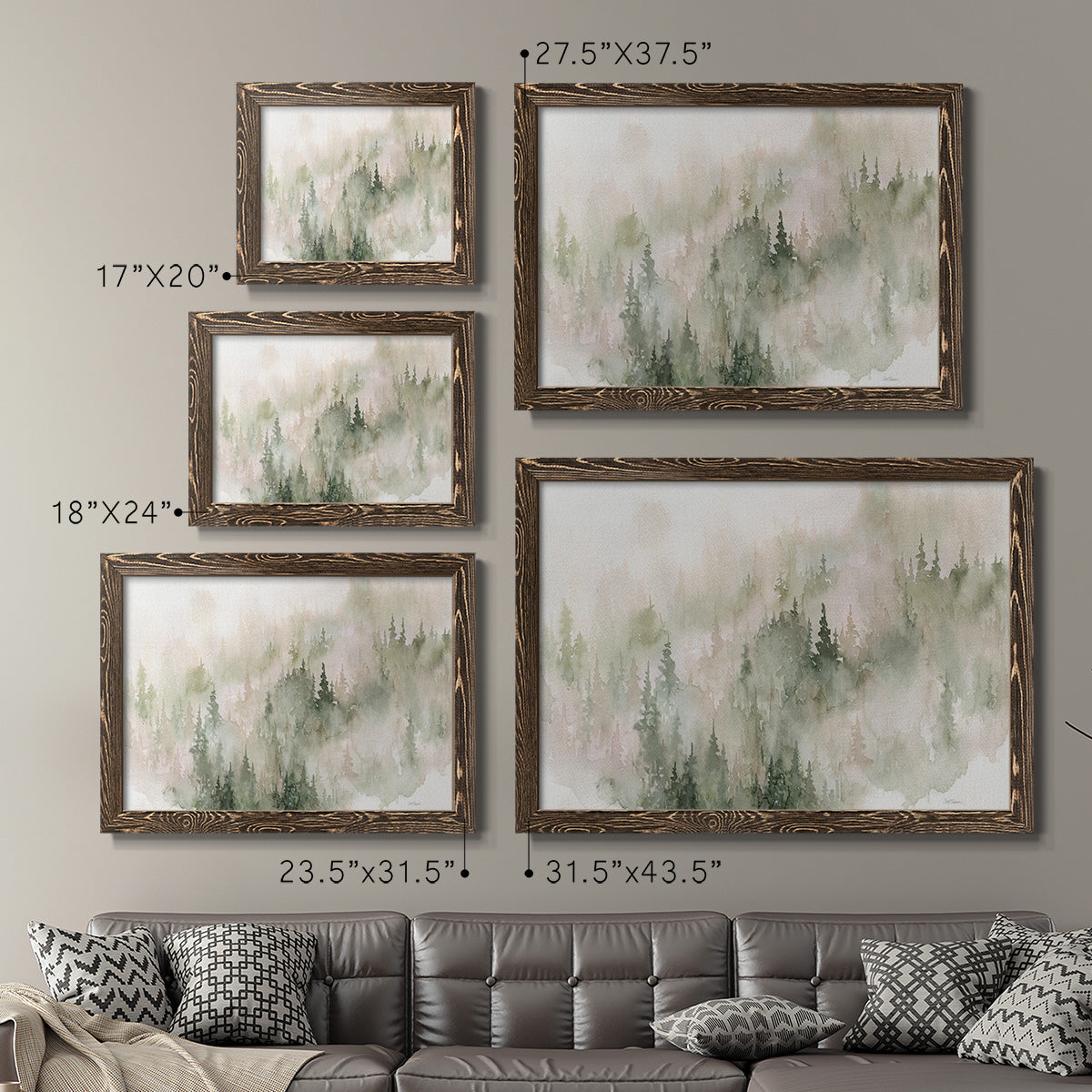 Misty Mountain Sides-Premium Framed Canvas - Ready to Hang