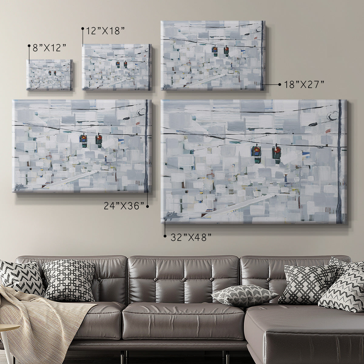Stop on White Premium Gallery Wrapped Canvas - Ready to Hang