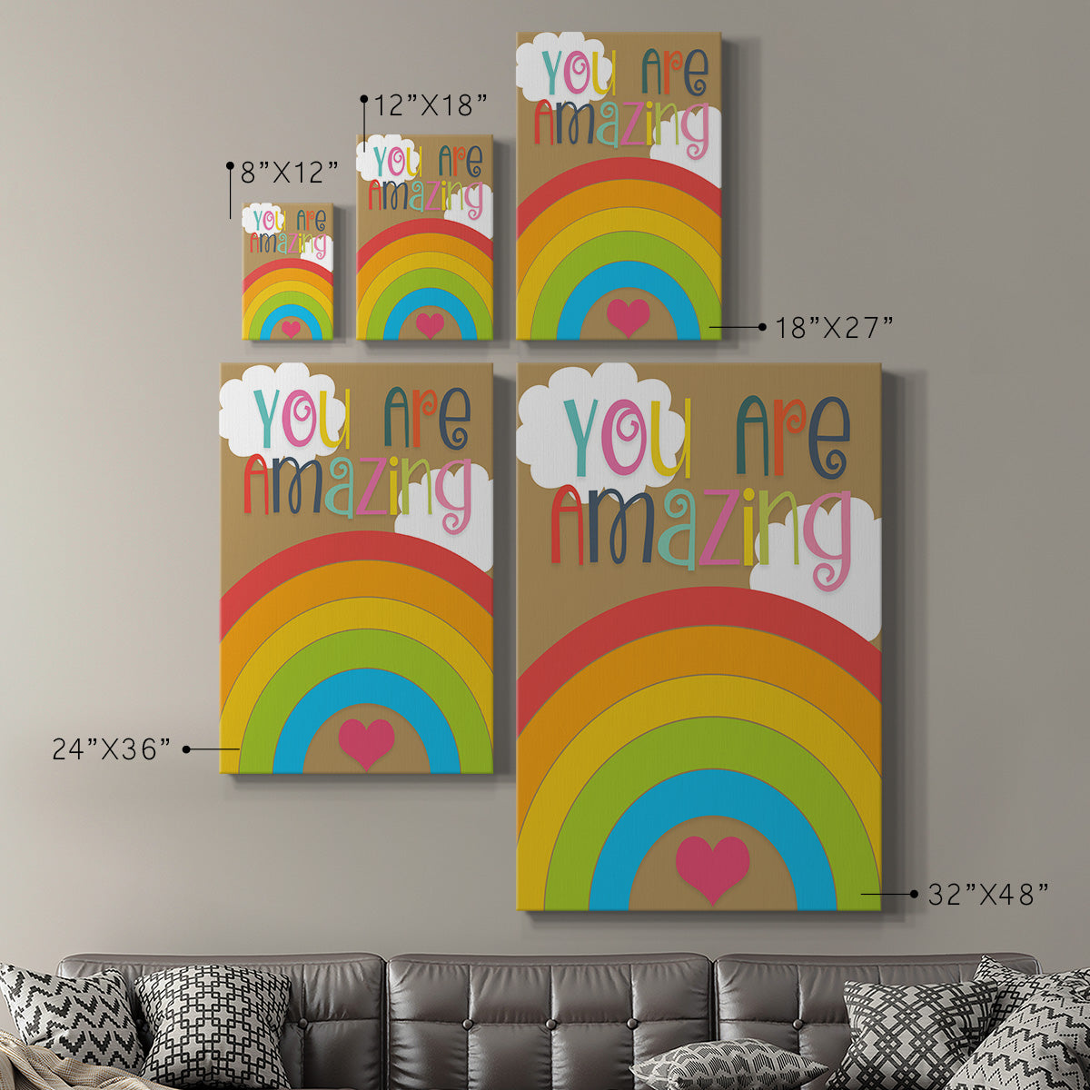 You Are Amazing Premium Gallery Wrapped Canvas - Ready to Hang