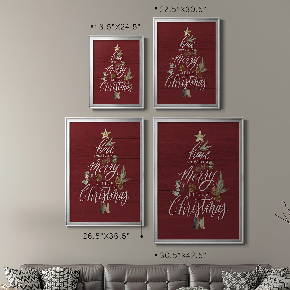 Merry Little Christmas Premium Framed Print - Ready to Hang