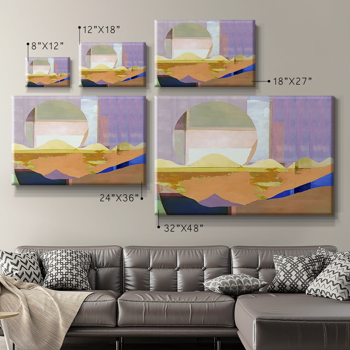 Pink Paint Premium Gallery Wrapped Canvas - Ready to Hang