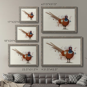 Pheasant Splash 7-Premium Framed Canvas - Ready to Hang