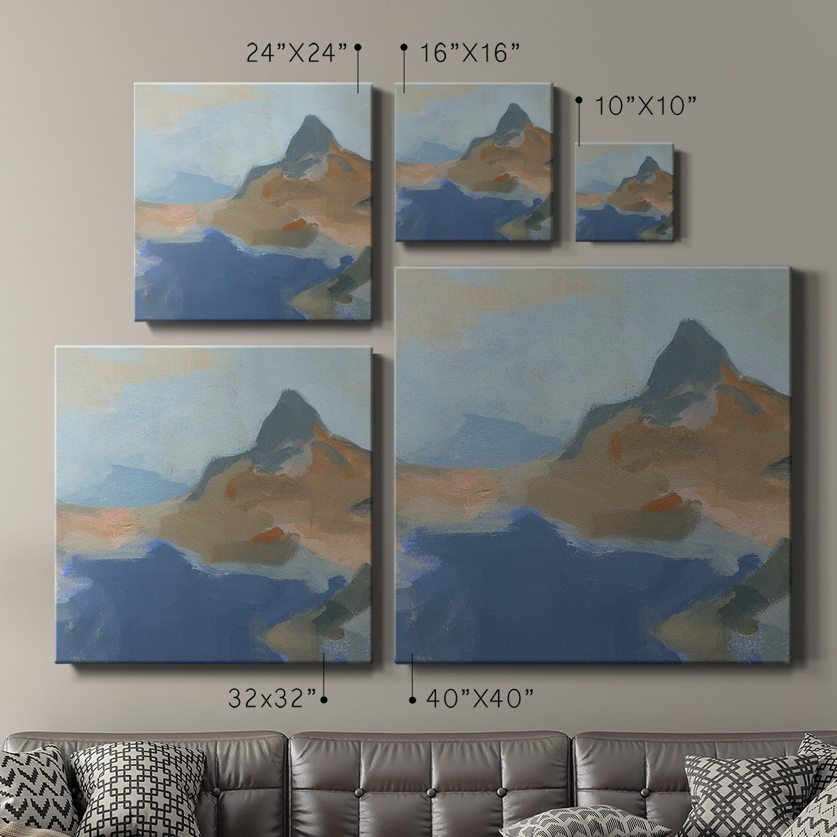 Blue Island II-Premium Gallery Wrapped Canvas - Ready to Hang