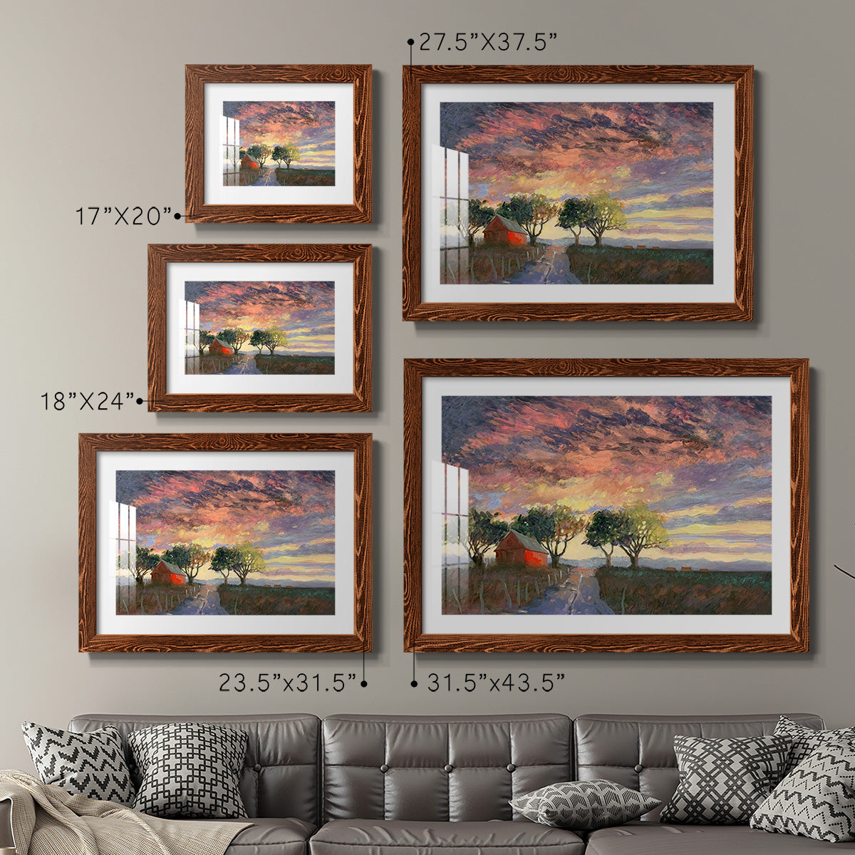 Fire in the Sky-Premium Framed Print - Ready to Hang