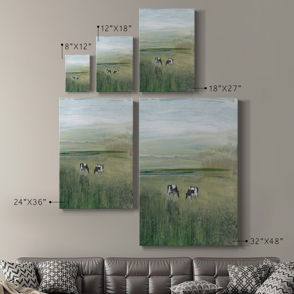 Out to Pasture II Premium Gallery Wrapped Canvas - Ready to Hang